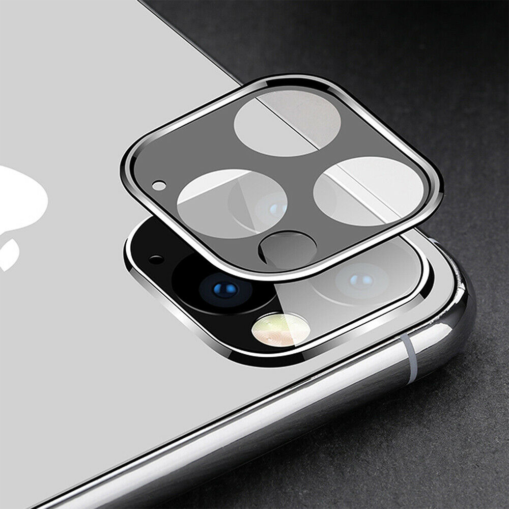 For iPhone 12 Pro Max 12 Mini Metal Tempered Glass Camera