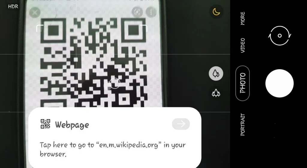 QR code How to scan QR code on Android mobile phone