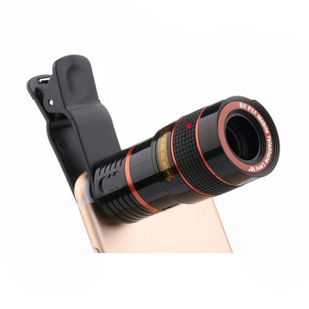 8X Telescope Zoom Mobile Phone Lens for iPhone Samsung