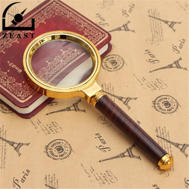 60mm 10X Handheld Magnifier Magnifying Glass Lens Zoomer
