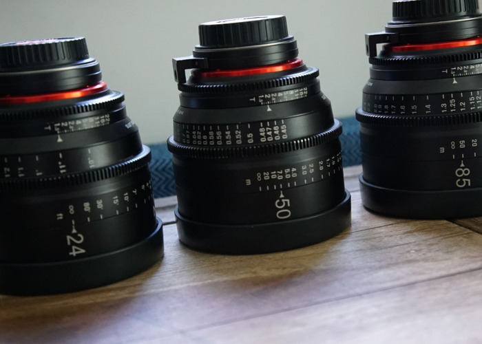 Rent Samyang XEEN Cine Prime Lens Set 24mm. 50mm 85mm EF