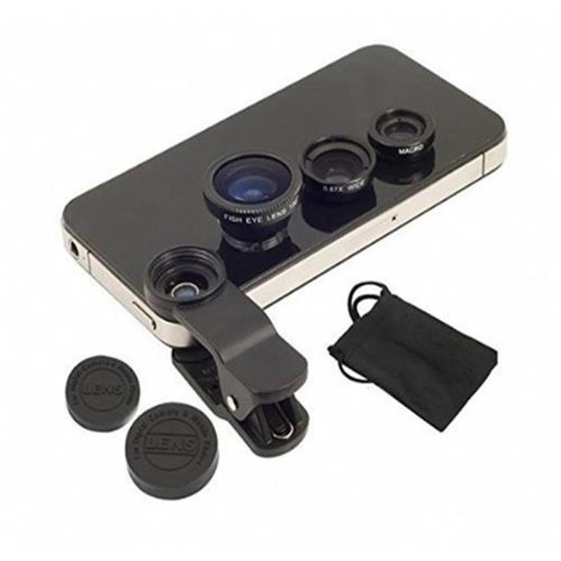 3 in 1 Lens set for Samsung / iPhone (Macro. wide. fisheye