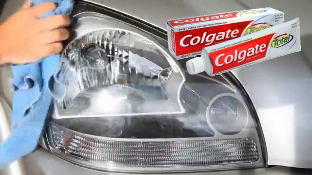 How To Clean Headlights with WD40. Toothpaste. Baking Soda