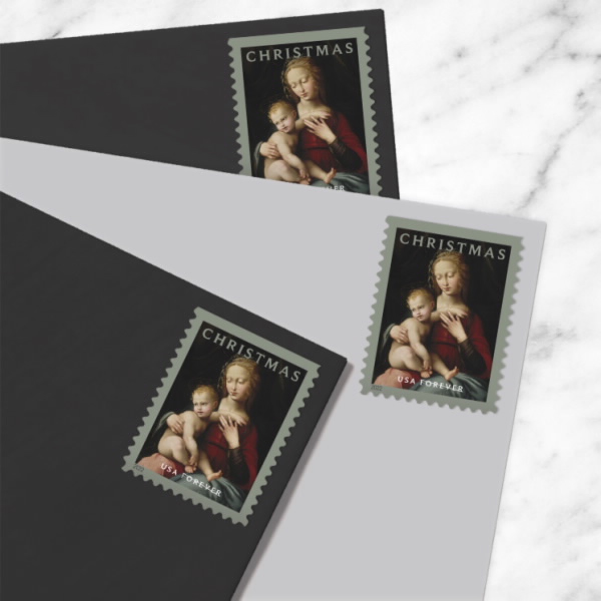 USPS New Christmas Stamp Art of the Virgin and Child