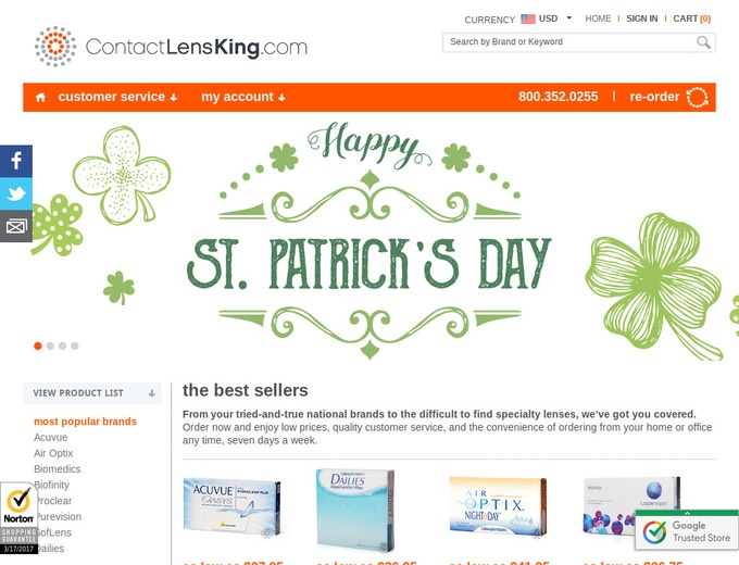 Contact Lens King Coupons Promo Codes