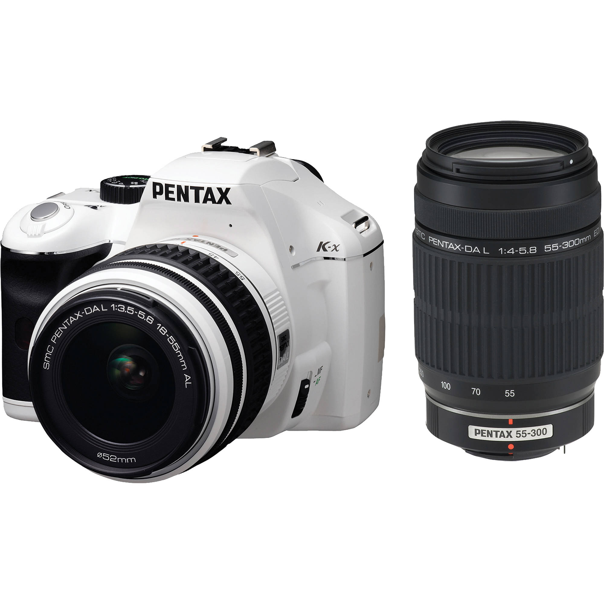 Pentax Kx Digital SLR with 1855mm and 55300mm Zoom
