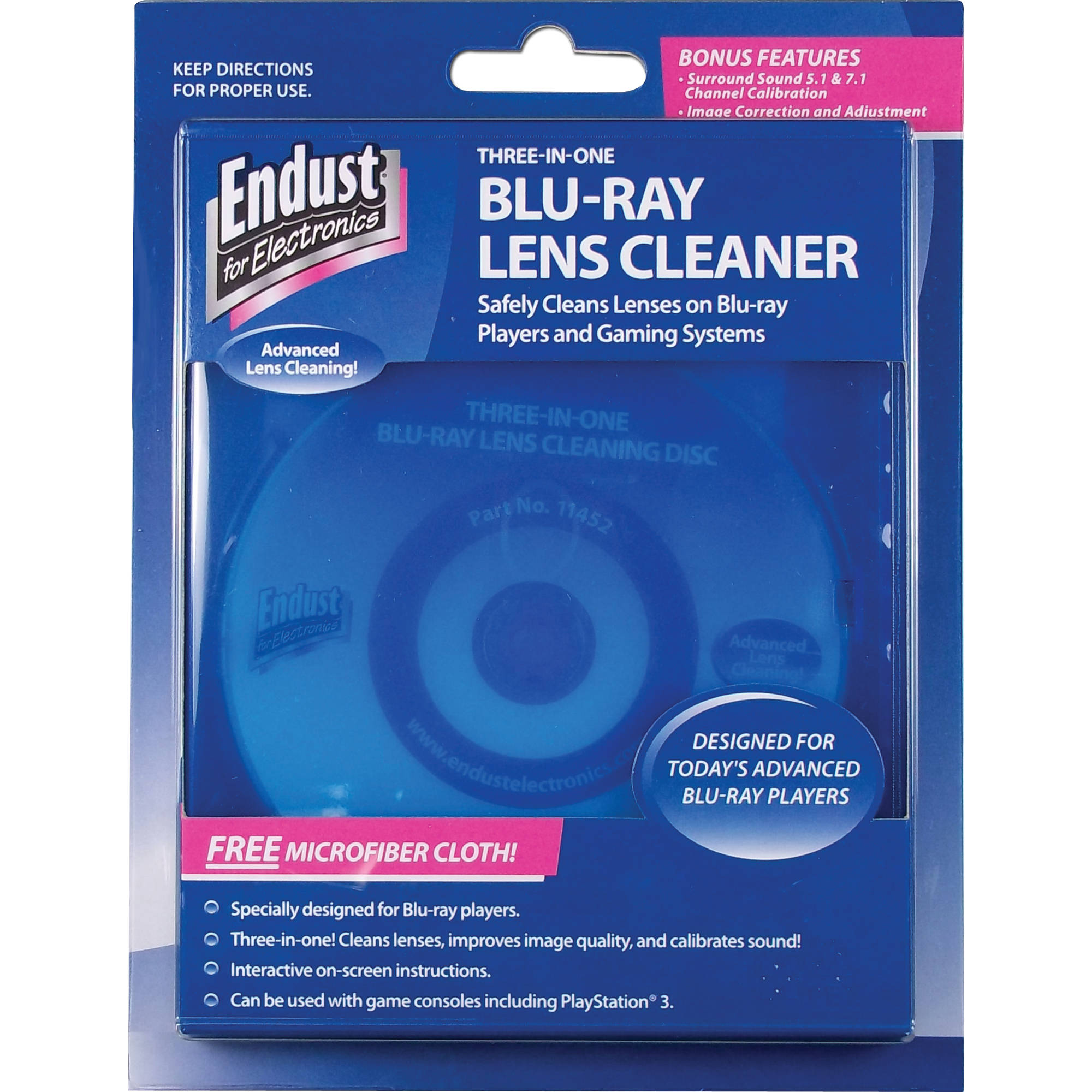 Endust BluRay Disc Laser Lens Cleaner 11452 BH Photo Video