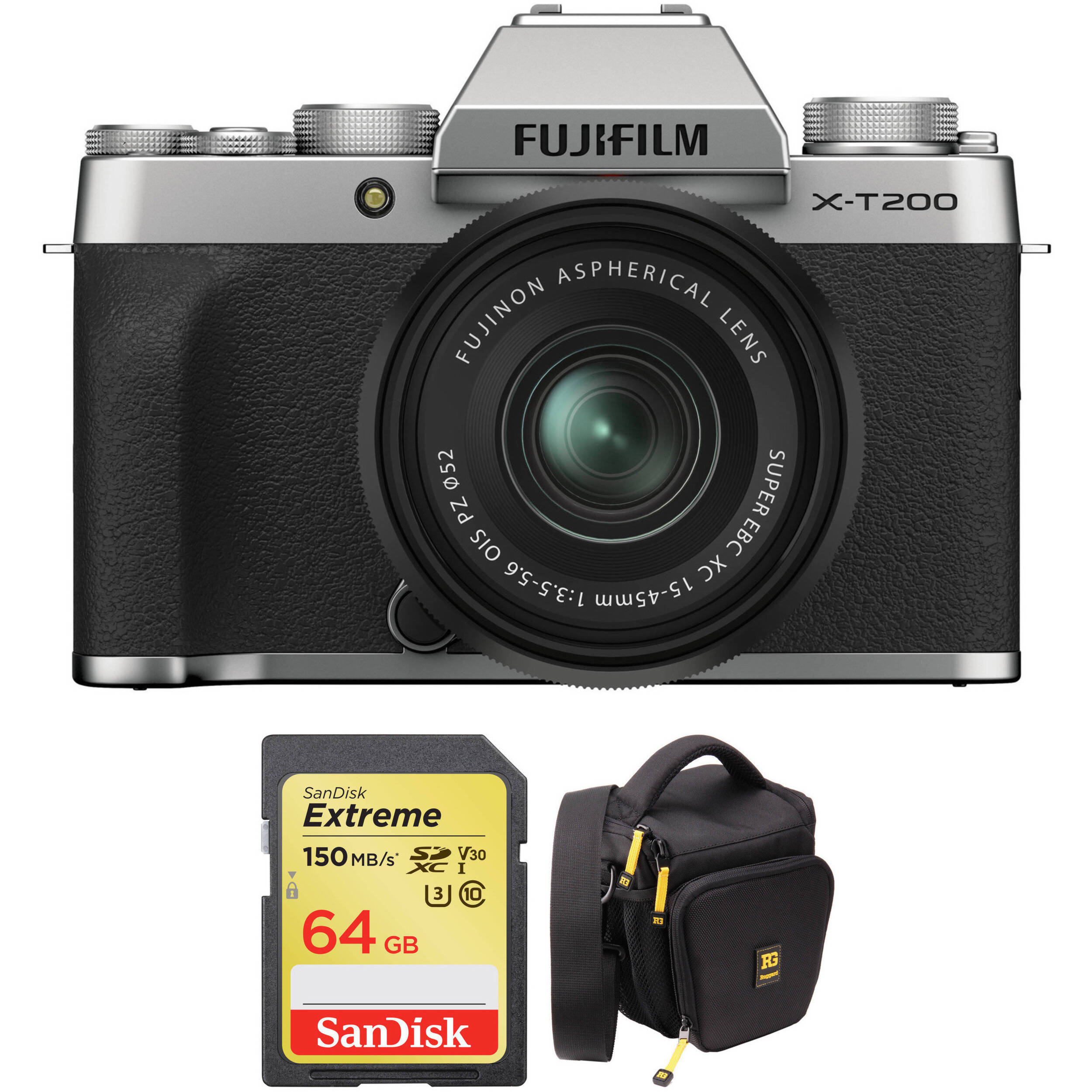 FUJIFILM XT200 Mirrorless Digital Camera with 1545mm