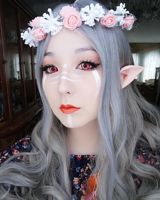 Anime Eyes Sweety Anime Pink Contact Lenses — UNIQSO