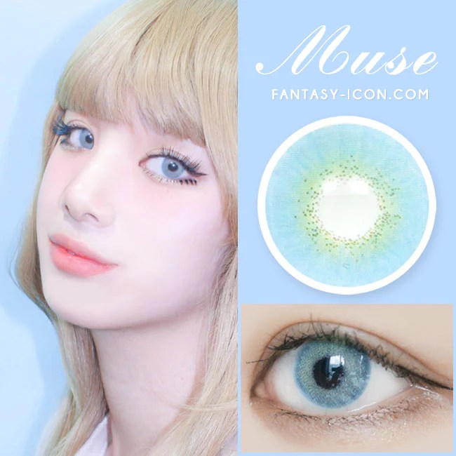 Blue Colored Contacts for Astigmatism Muse Toric Lens