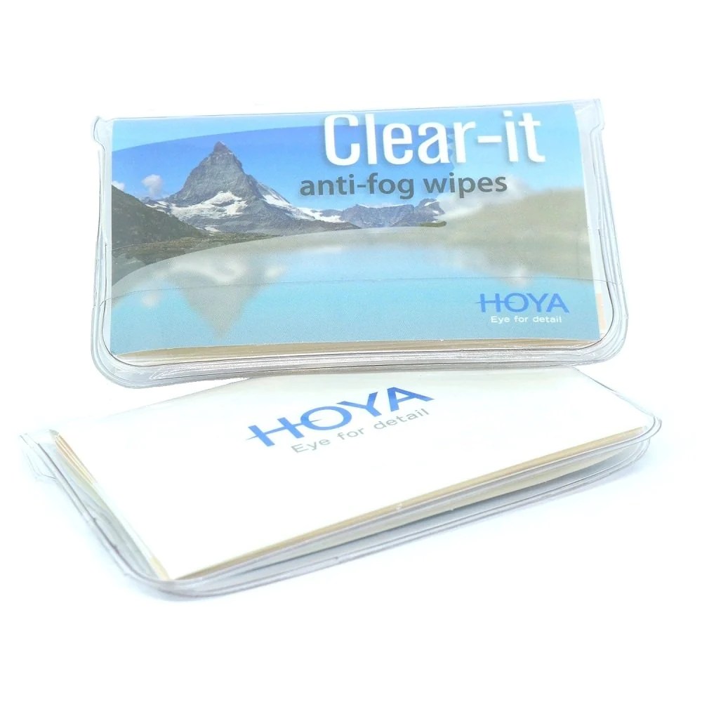 Hoya Clear It AntiFog Wipe + Microfiber Cloth Spex In