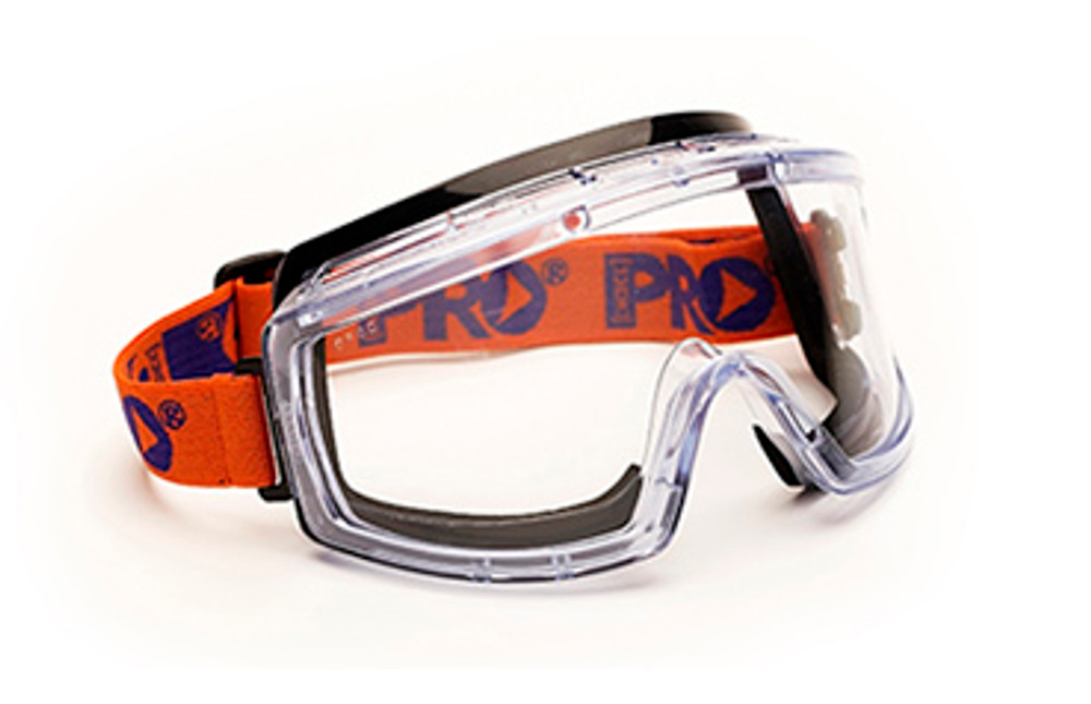 3700 Series Foam Bound Clear Lens GOGGLES Euro Signs