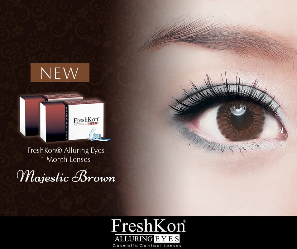 *NEW! FreshKon Majestic Brown Contact Lens Singapore