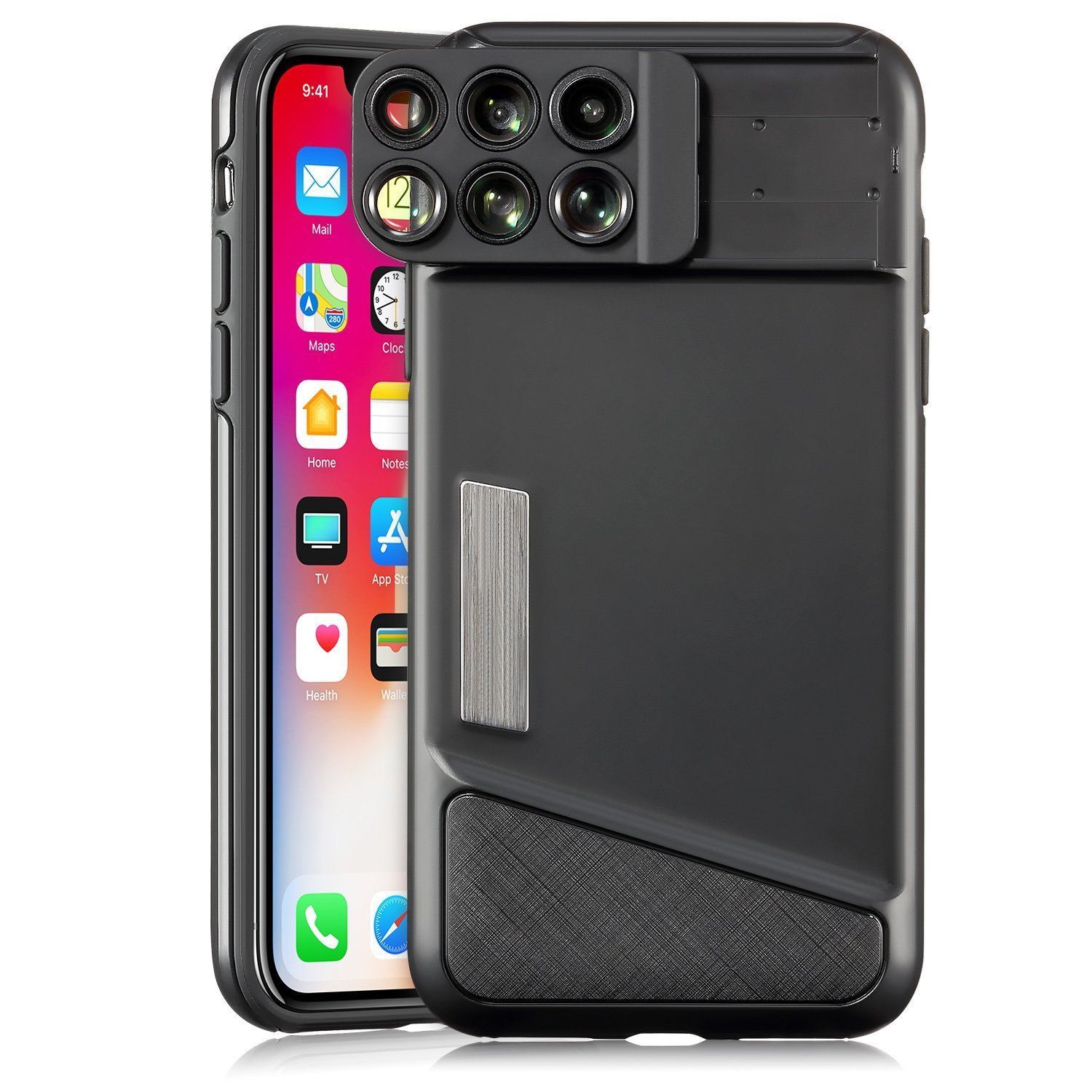 Coralov. iPhone x Lens Case. iPhone X Camera Lens. 6 in 1