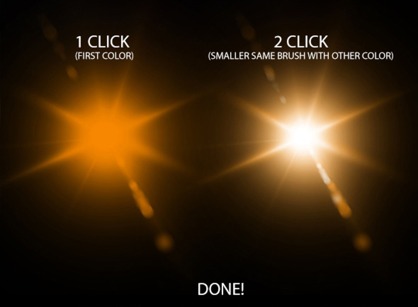 Lens Flare Stars Brushes
