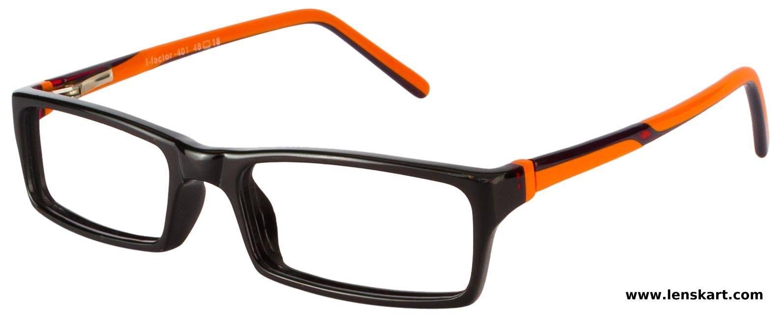 Shop online for Lenskart I Factor 401 Black Orange Purple