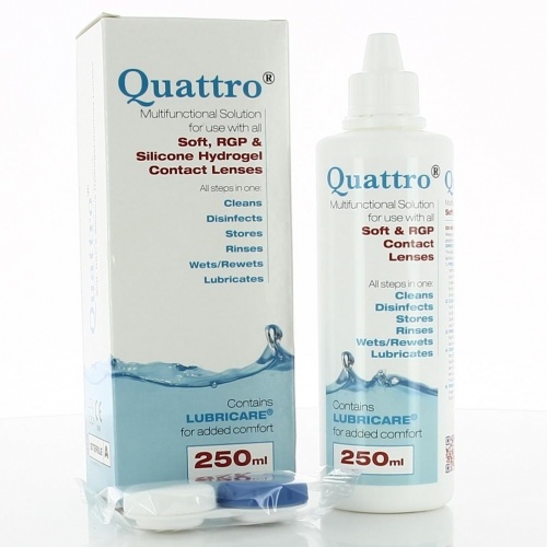 Quattro Contact Lens Cleaning Solution 250ml Eyecare Partners
