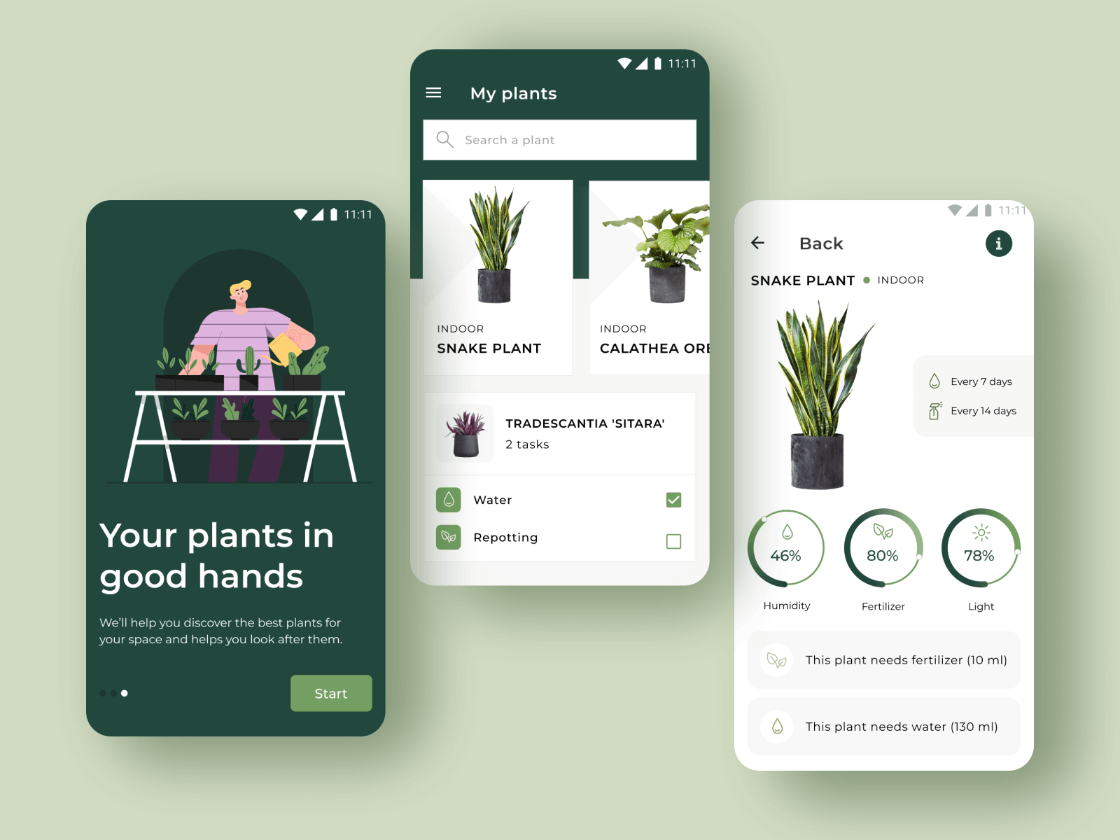 Plants Android App Free Figma Resource Figma Elements