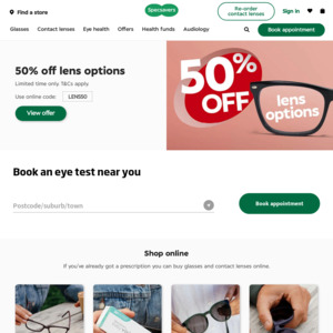 Free Polarised Lenses in Your Second Pair at Specsavers
