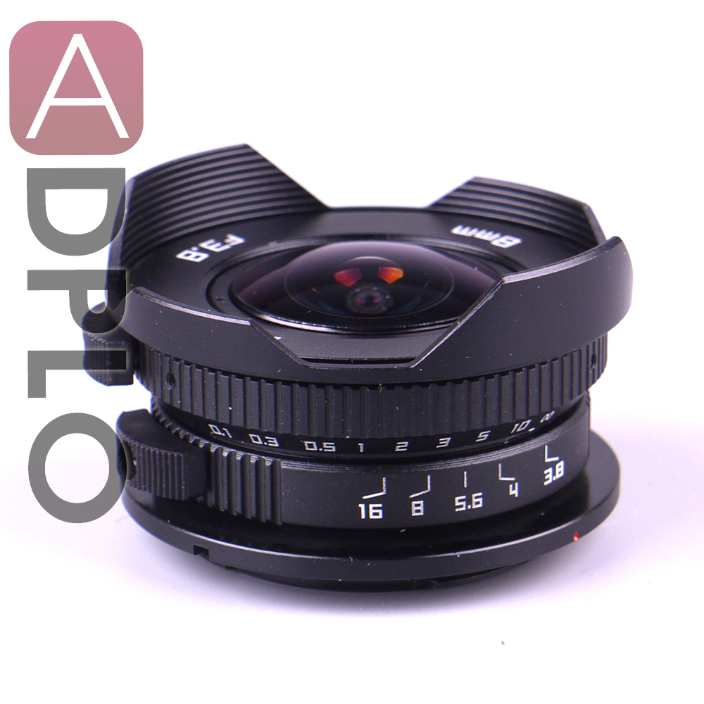 8mm F3.8 Fish eye C mount Wide Angle Fisheye Lens 8mm