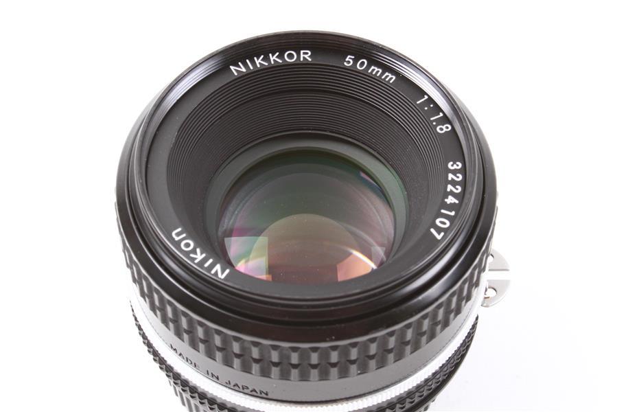 Used Nikon Nikkor 50mm F/1.8 Ais SLR Camera Lens w/Filter