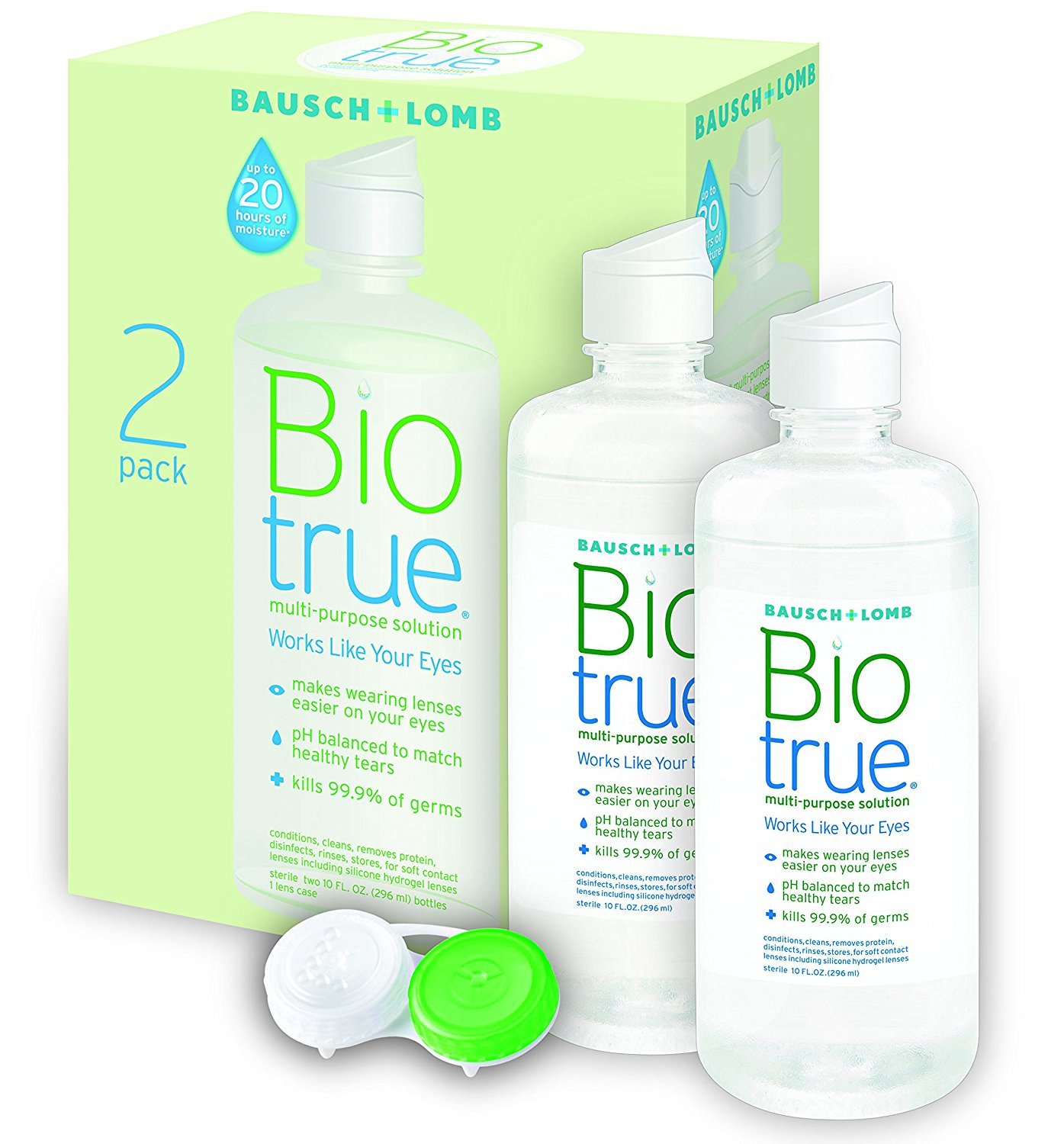 2 Bottles Of Biotrue Contact Lens Solution For 5.997.28