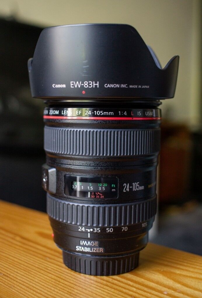 Canon 24105mm L series IS USM lens + UV filter. Superb