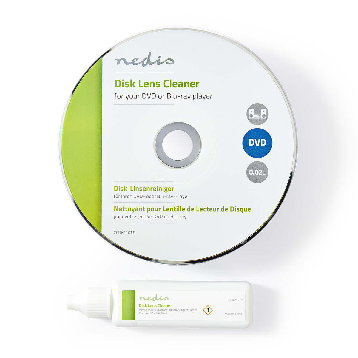 CD DVD BluRay Wet or Dry Laser Lens Cleaner Disc PS4 Xbox