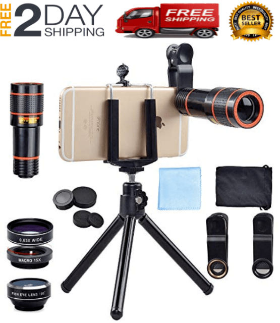 iPhone XS X XR Max 12X Telephoto Zoom Lens Telescope