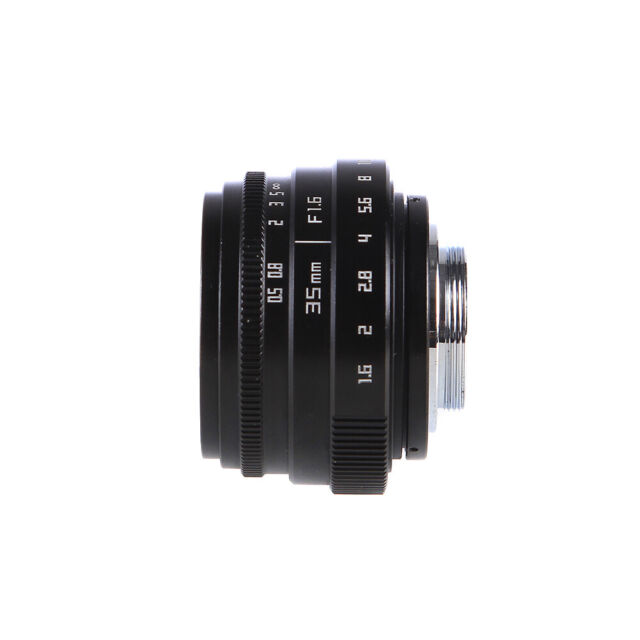 35mm F1.6 CCTV Camera Lens+Adapter C Mount for Canon EOS