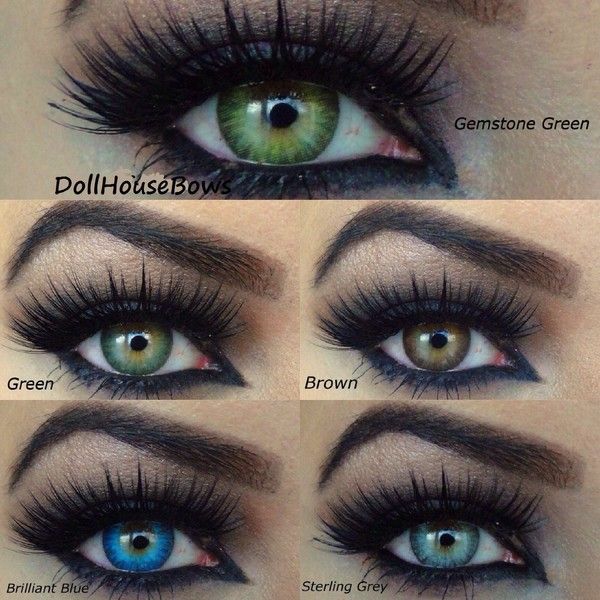 Color Change Eye Cosmetic Gemstone Green Pair
