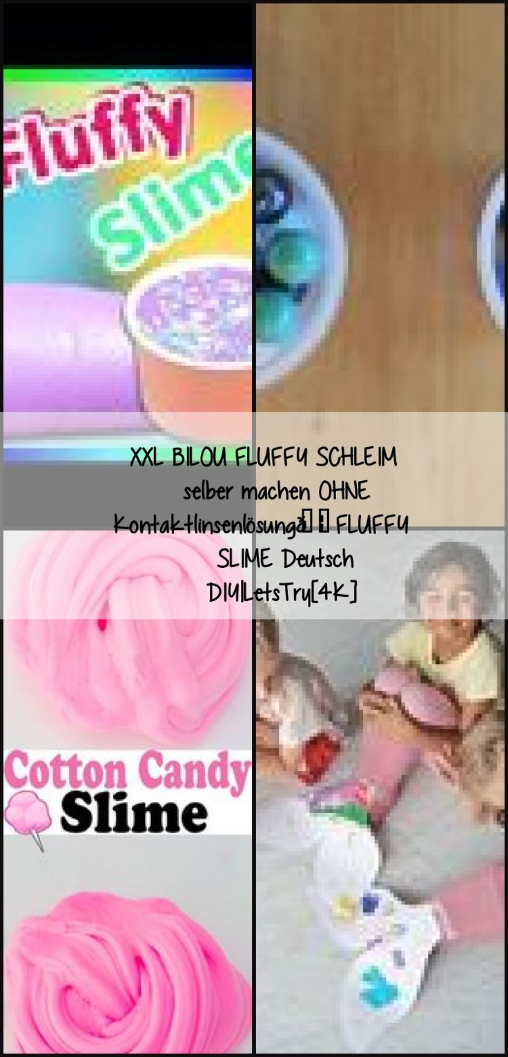 XXL BILOU FLUFFY SLIME make yourself WITHOUT contact lens