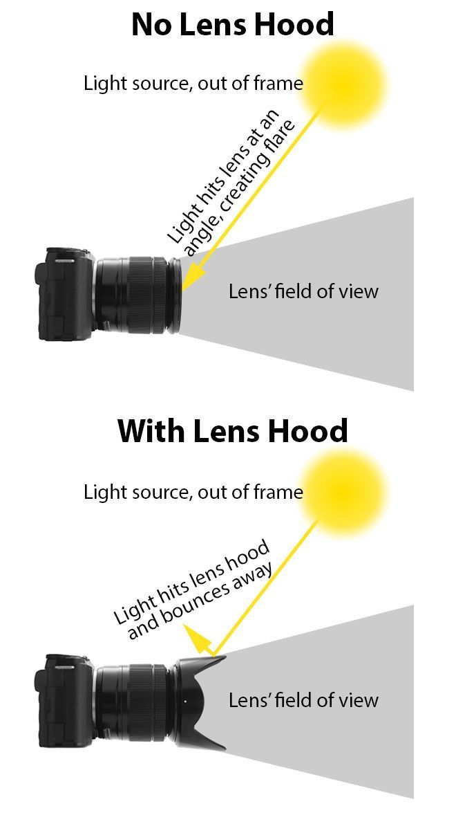 Why use a lens hood? Photography basics. Digital