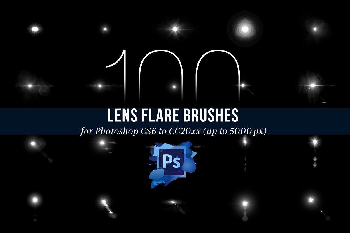 100 PS Lens Flares Brushes Vol 2 Lens flare.