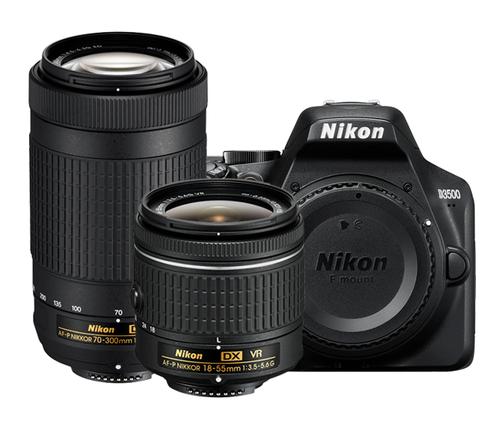 Nikon D3500 Two Lens Kit Digital SLR Cameras in 2020