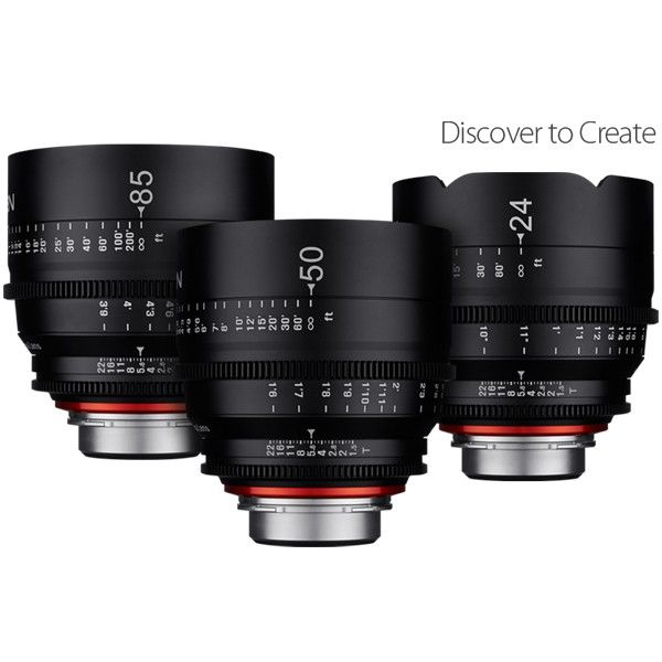 Samyang Xeen Full Frame 24/50/85mm T1.5 4K+ 3 Cine Lens