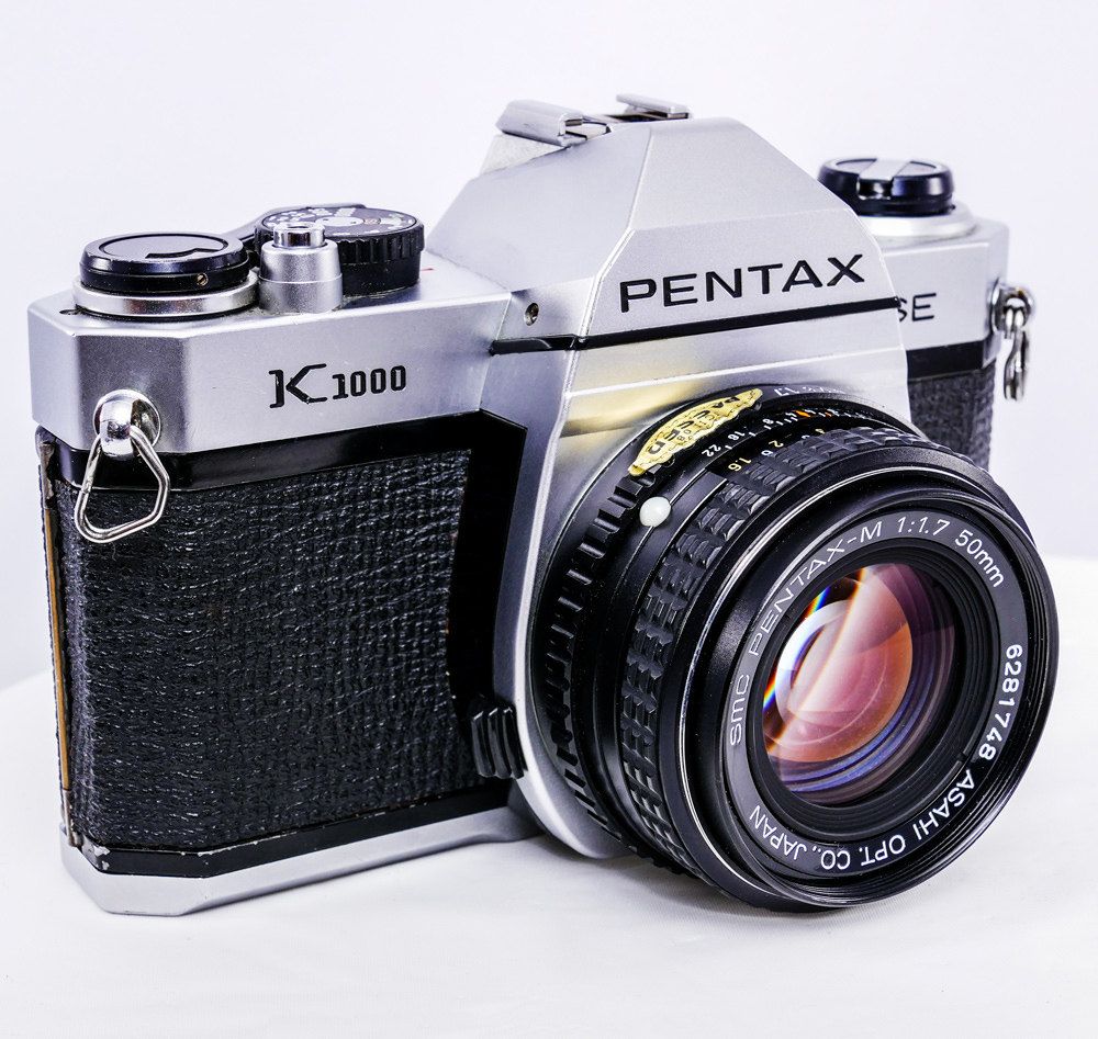 PENTAX K1000 Film Camera with SMC PentaxM 50mm f1.7 lens