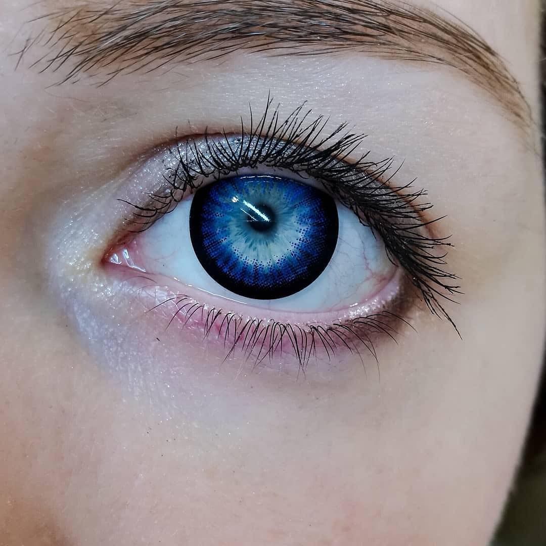 TTDeye BluePurple Colored Contact Lenses Blue eye color