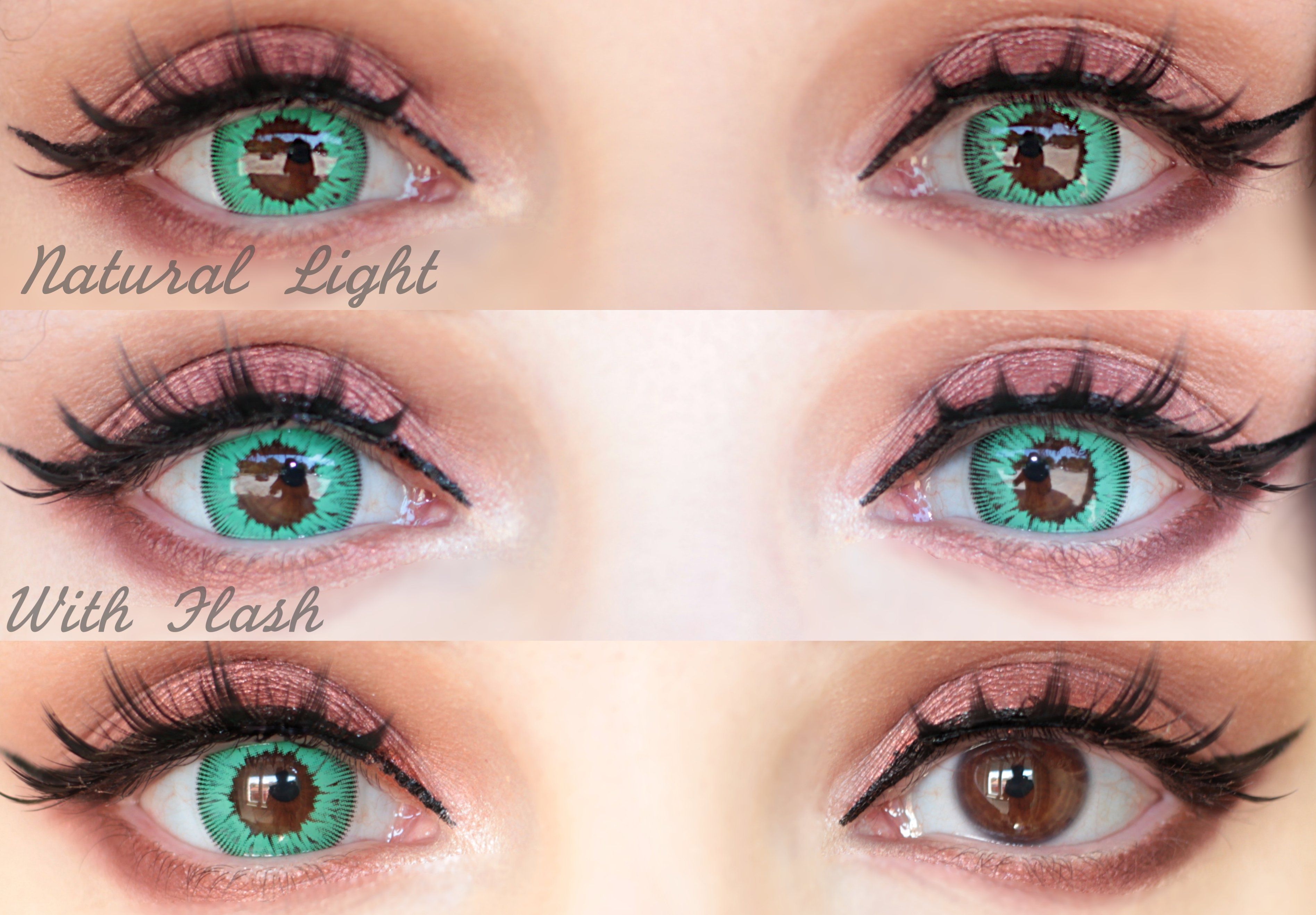Sweety Free Green Colored eye contacts. Best colored