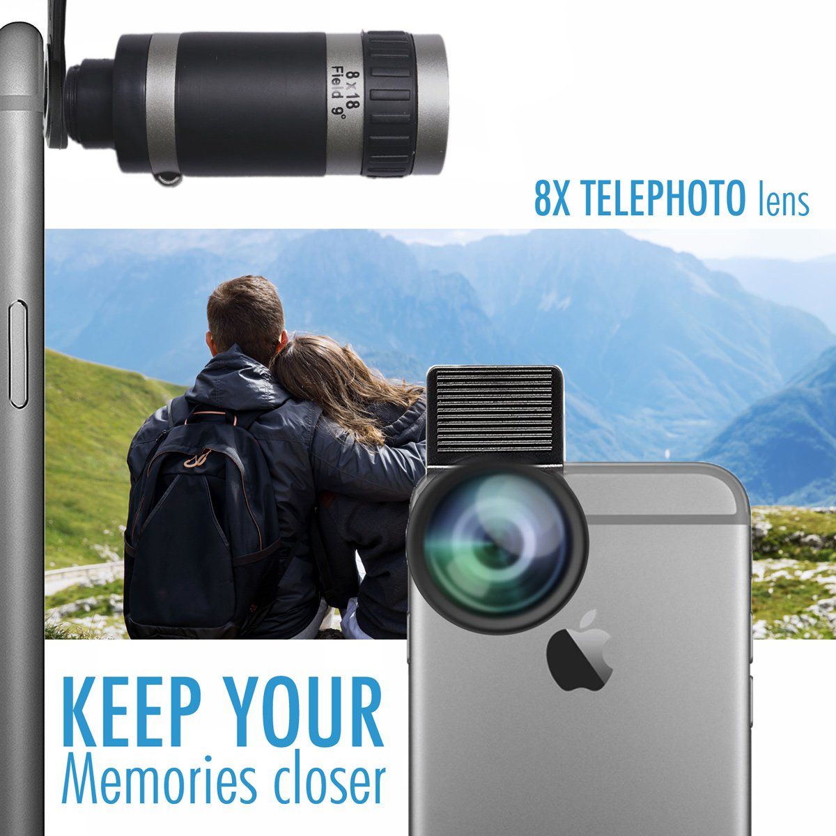 Camera Lens Kit by Zeso Professional Telephoto Macro