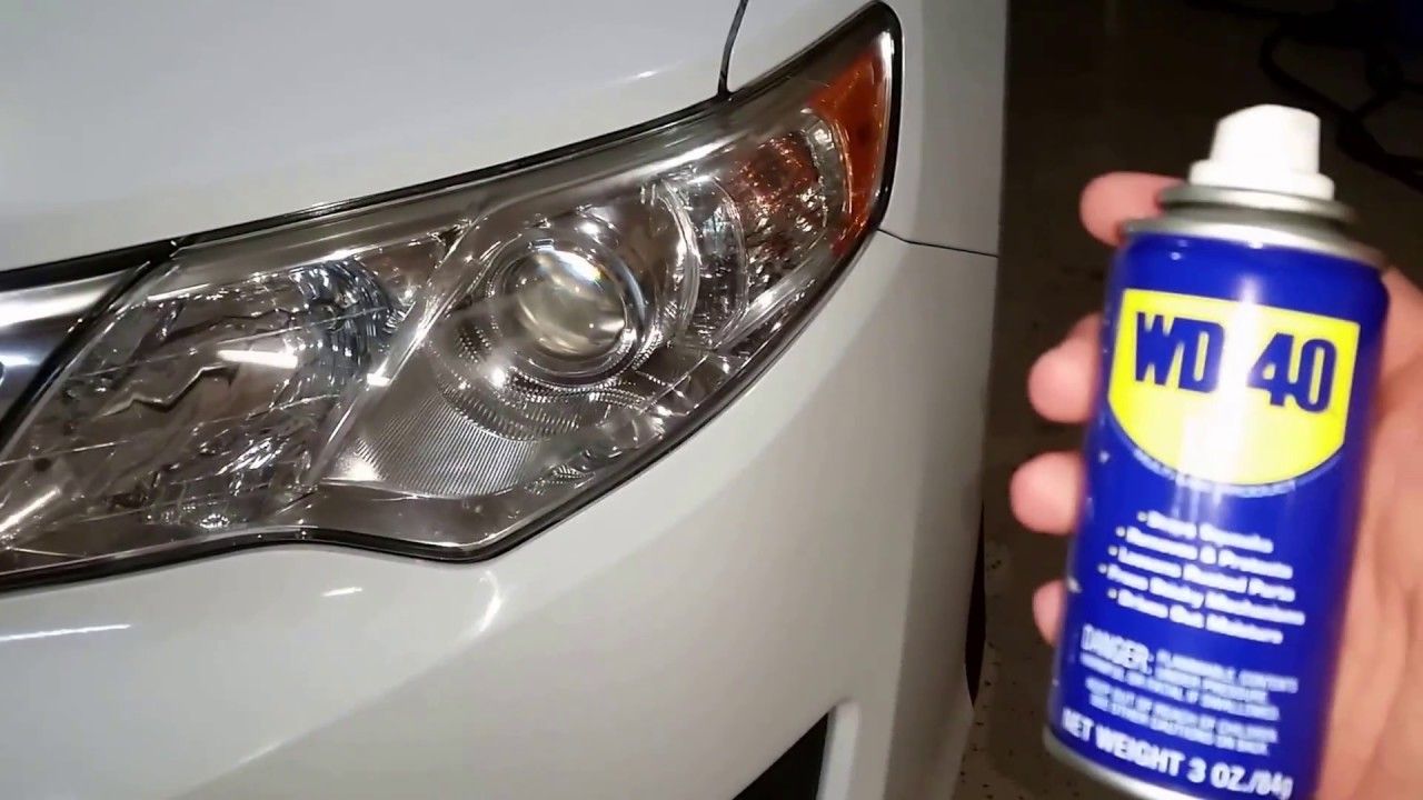 Headlight Restoration Using WD40 YouTube How to clean