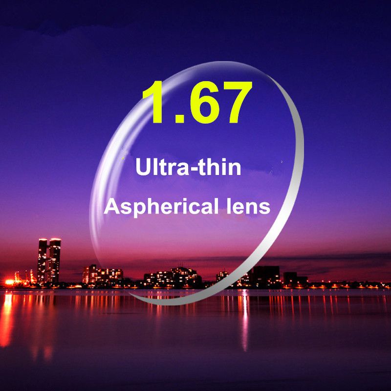 1.67 Index High Definition Resin Aspherical Lenses