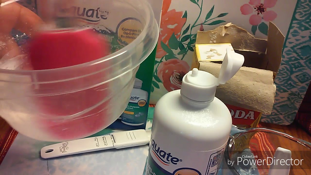 How To Make Clear Slime With Contacts Lens Solution