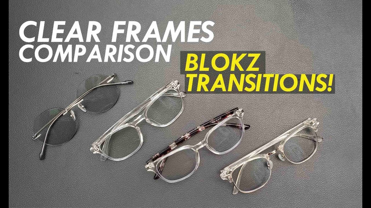 Zenni Optical Best Clear Frames BLOCKZ Transition Lens