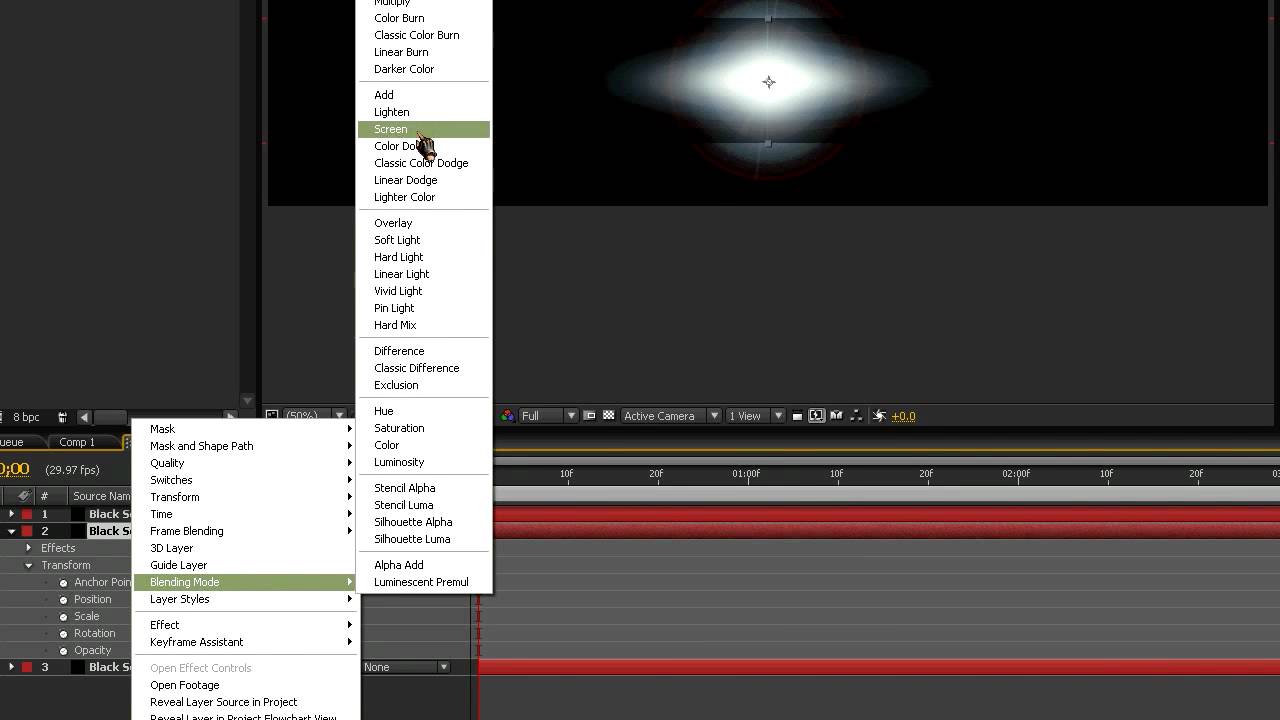 Anamorphic Lens Flare Tutorial in Adobe After Effects
