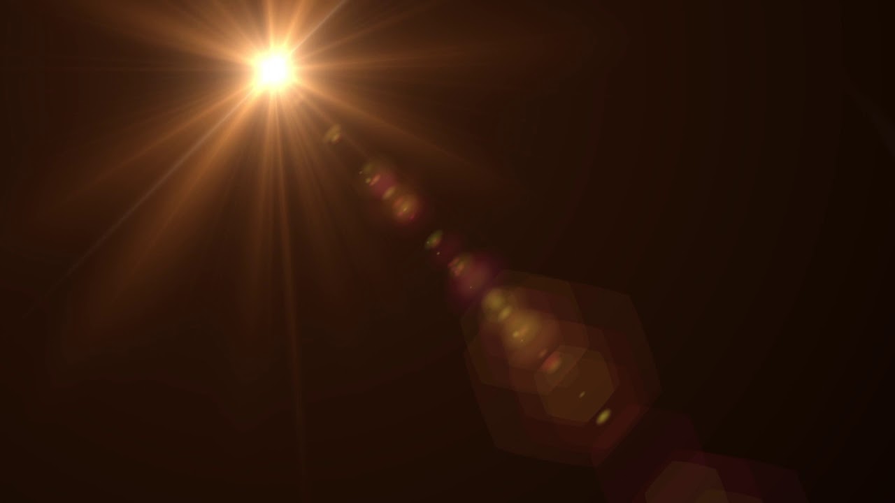 Sun Flare Flickering Lens Flare Loop Animated Background
