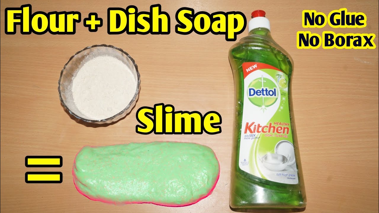 how to make slime with soap and flour