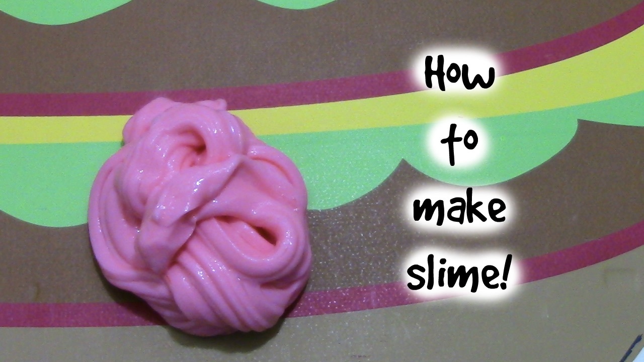 How to make slime with contact solution/eye drops YouTube