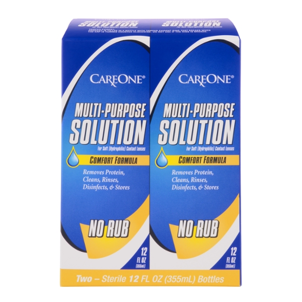 Save on CareOne Saline Solution No Rub MultiPurpose Order