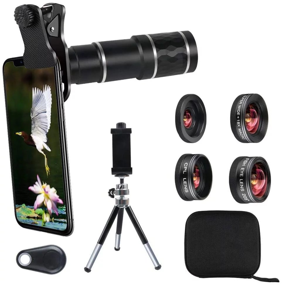 Phone Camera Lens Kit for iPhone. Android. 20X Telephoto